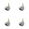 Service Caster 2 Inch MRI Safe Casters, 10mm Threaded Stem, Set of 4, 4PK SCC-TS02S50-TPR-GRY-M10X22-MRI-4 - alternate 1